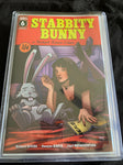 Stabbity Bunny #6 - Moss Variant - Signed by Richard Rivera