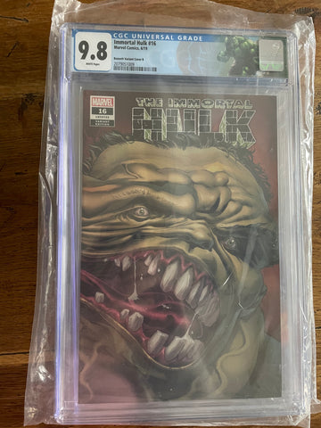 Immortal Hulk #16 - Second Print Joe Bennett 1:25 Variant - CGC 9.8