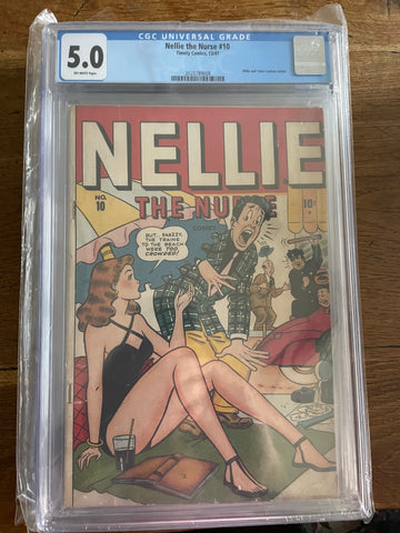 Nellie the Nurse #10 - Timely Comics 1947 - CGC 5.0