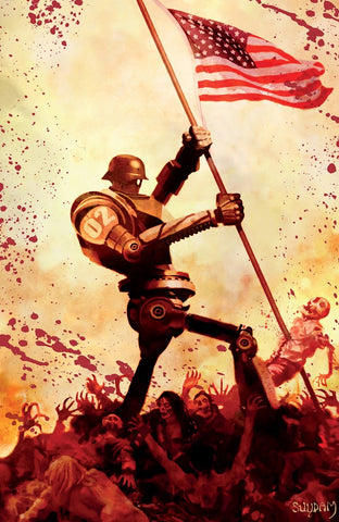 Zombies vs Robots Classic #1 - Arthur Suydam Virgin Variant