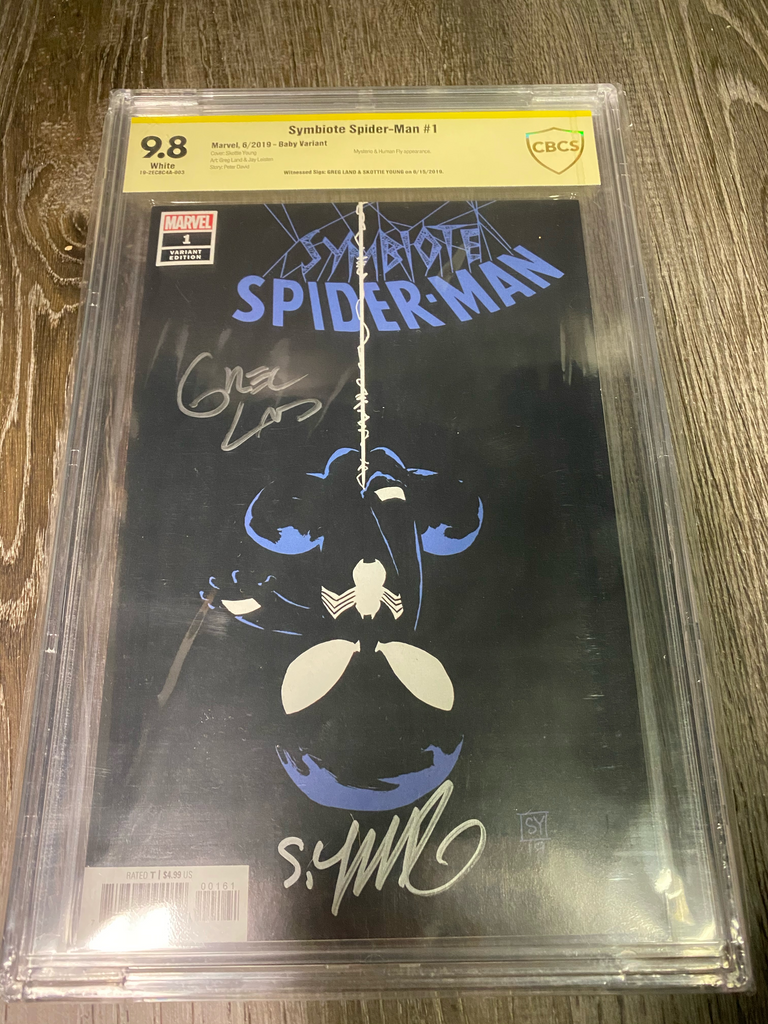 Symbiote Spider-Man #1 - CBCS SS 9.8 - Signed by Greg Land & Skottie Y ...