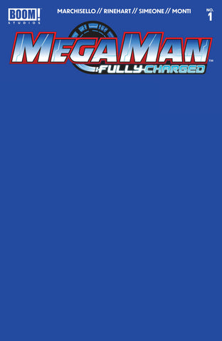 Mega Man: Fully Charged #1 Blue Blank Sketch Variant