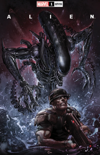 Marvel Clayton Crain Trade Covers Alien outlet #1 Predator #1 Mandalorian #1